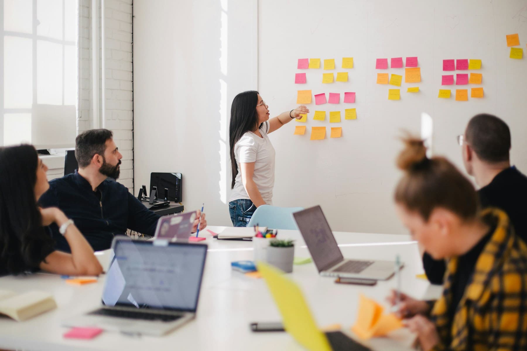 Investors and founders in strategy session